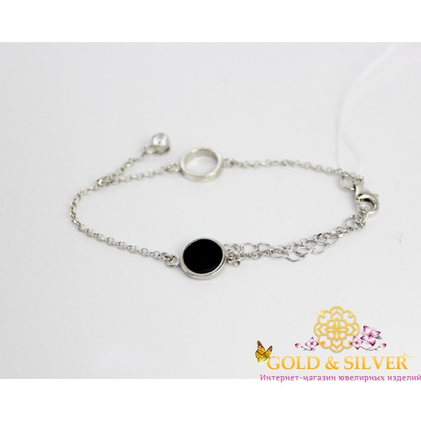 Браслет жіночий срібний "Левен" 40274 , Gold &amp Silver Gold & Silver, Украина